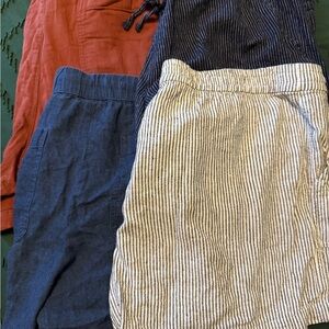 Women’s size large pull on drawstring shorts